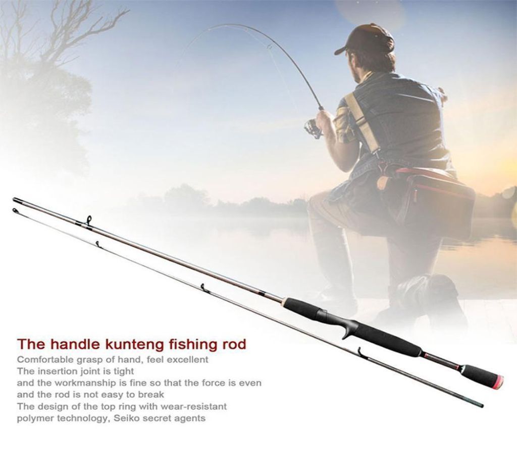 Telescopic Fishing Rod (1.8m, Portable Sea Fishing Rod Grips Pole Fishing Rod Resin Fibre Lure Rod Travel Rod For Professional Beginner