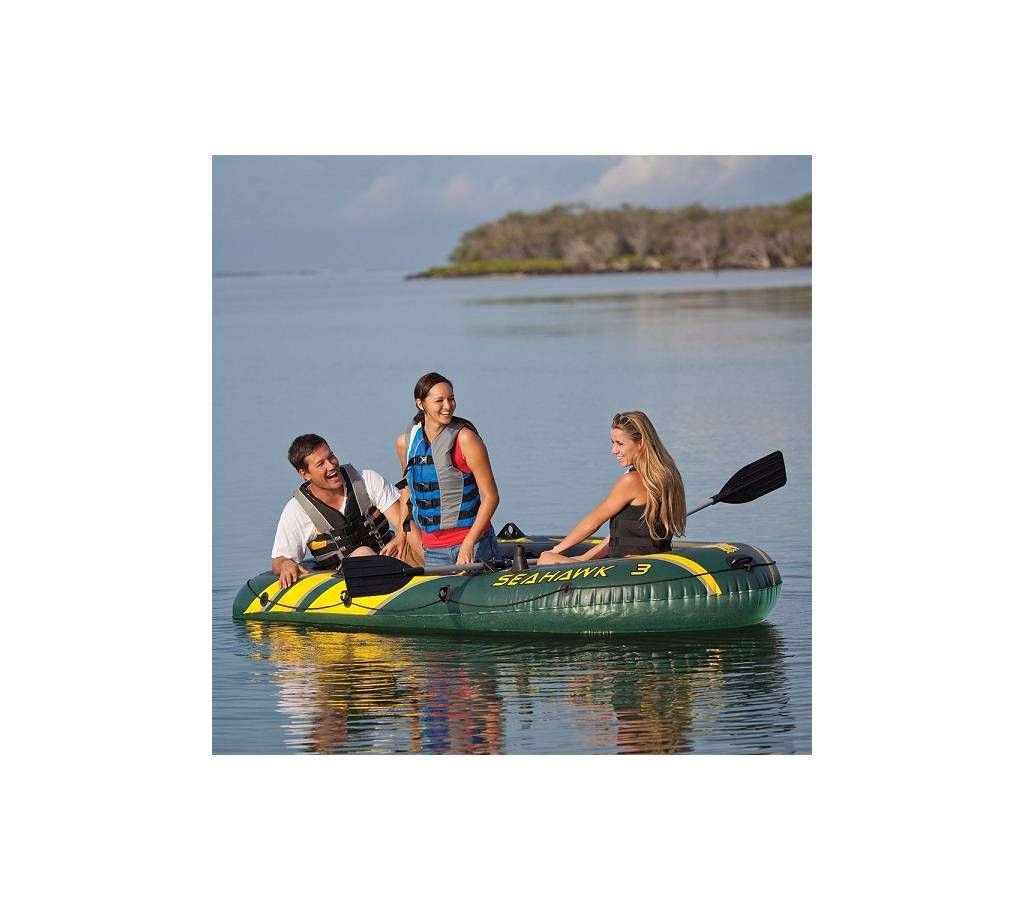 INTEX Seahawk 3 Person Inflatable Boat Set
