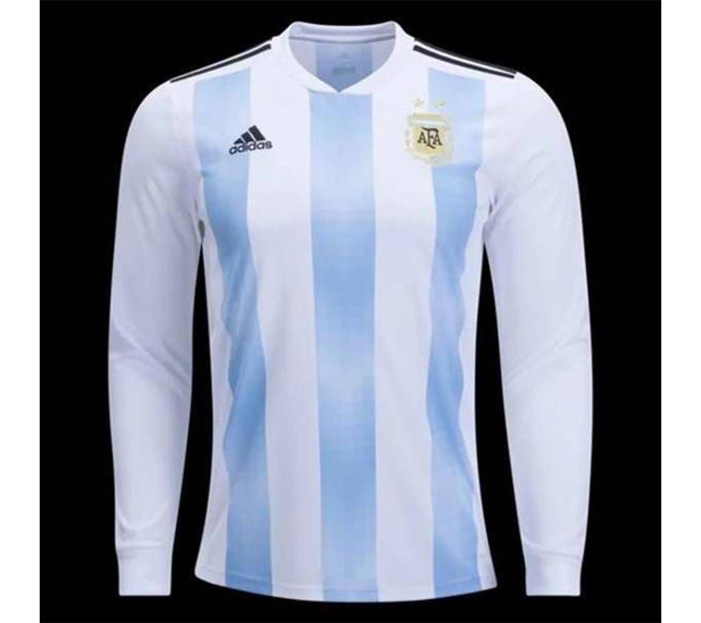 Argentina Home World Cup Special Full Sleeve Jersey