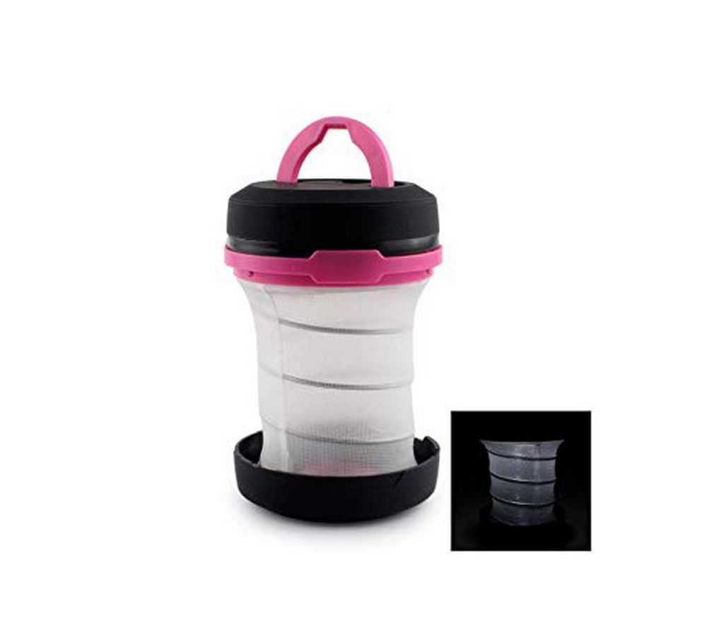 KAI JIE KJ-8817 Portable 3-Mode Tent Lamp - Black + Pink