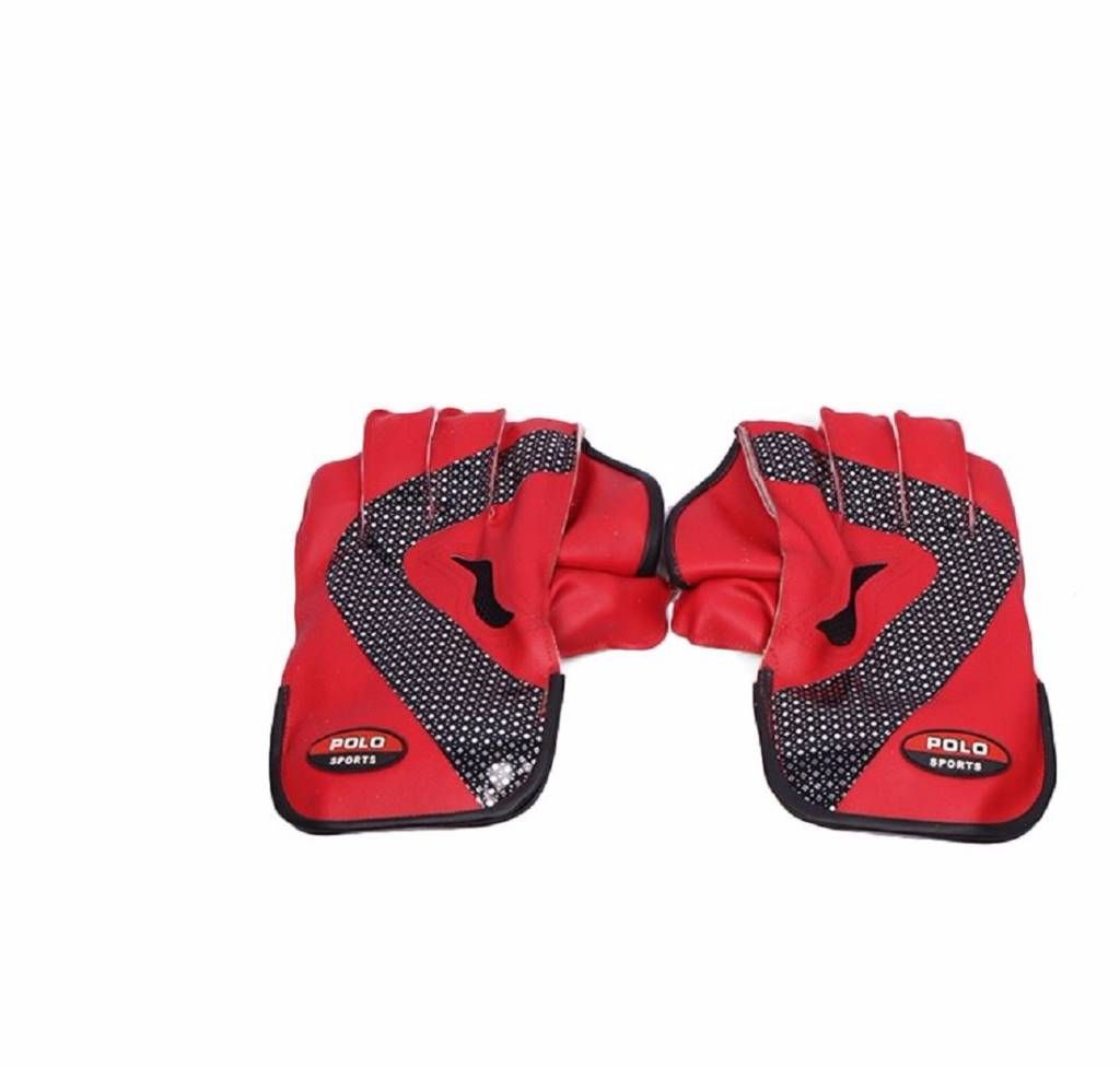 sports Museum Cricket Keeping Gloves - Red