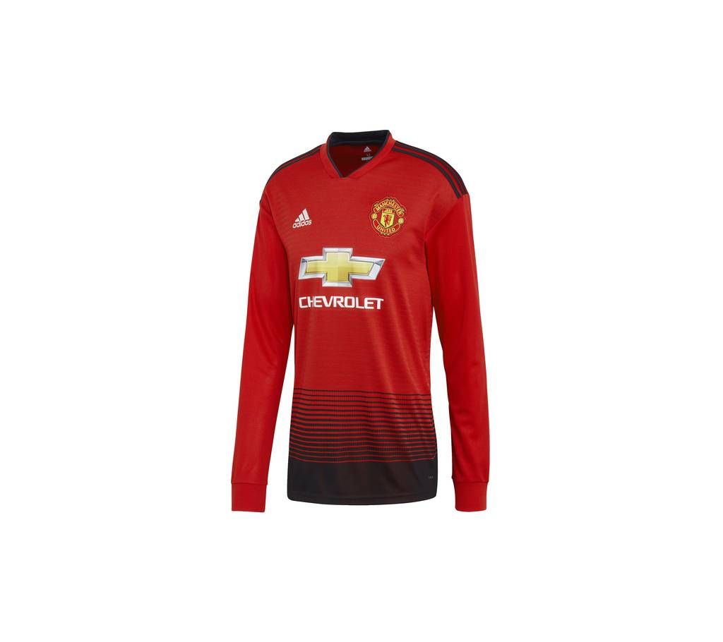2018 - 19 Manchester United Home Long Sleeve Jersey