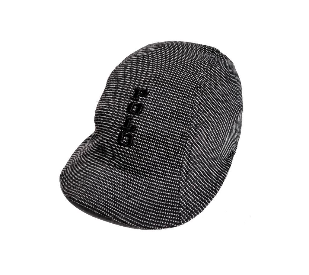 Black Polo Logo Cotton Golf Cap For Men
