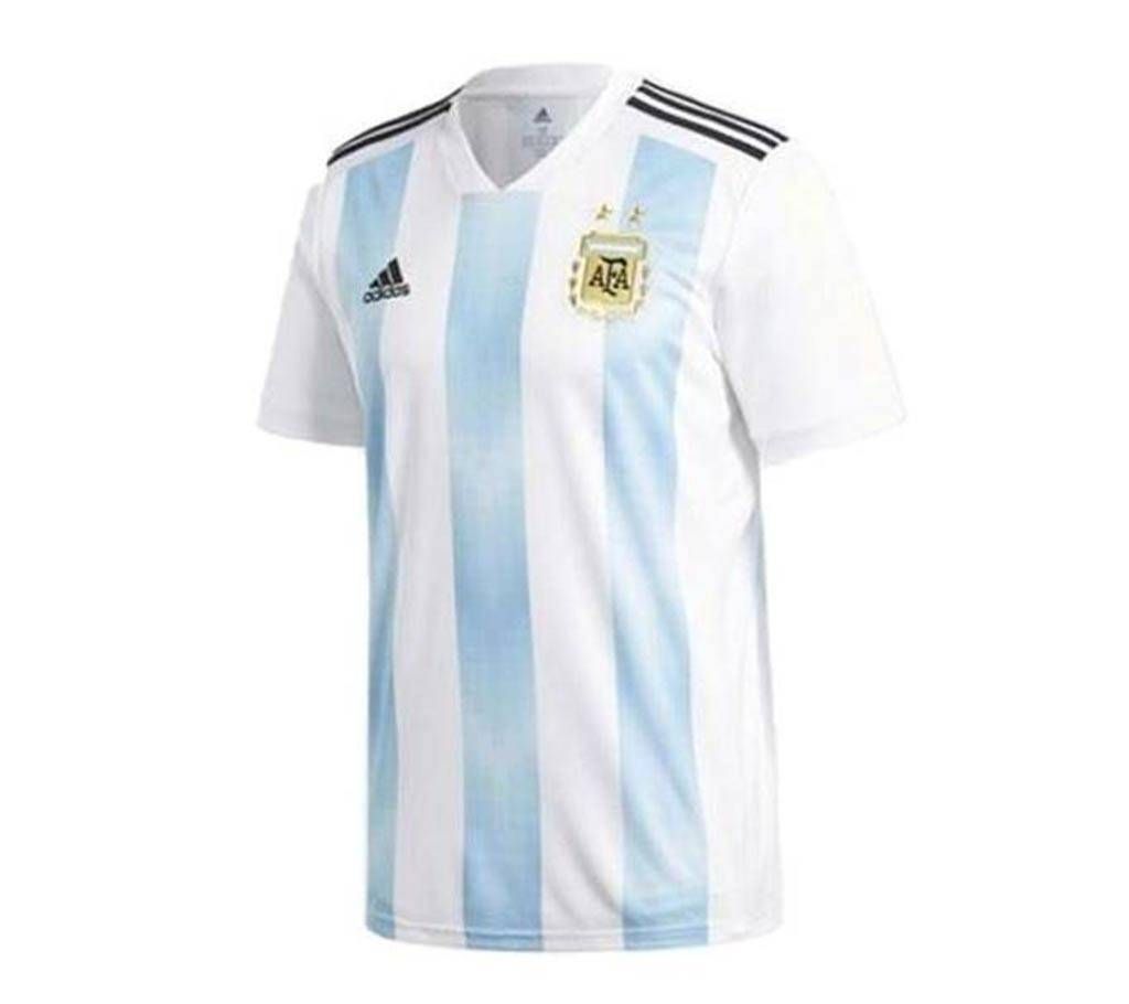 Argentina Home World Cup Exclusive Half Sleeve Jersey