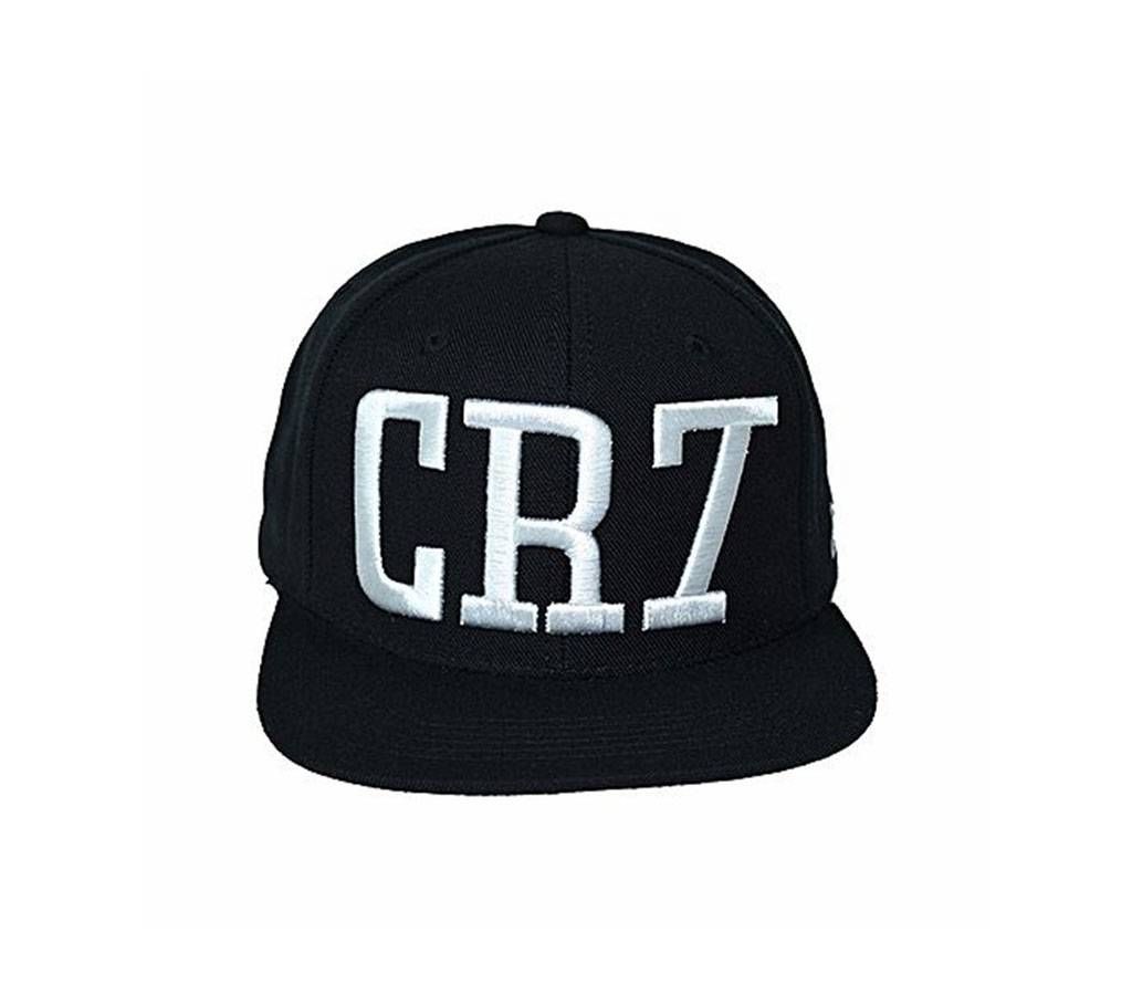 CR7 Black And White Denim Dj Cap For Men