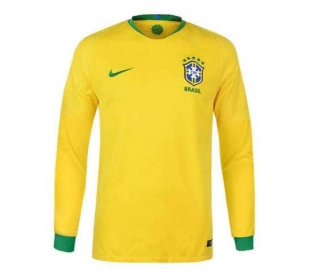 World Cup 2018 Brazil Home Long Sleeve Jersey 
