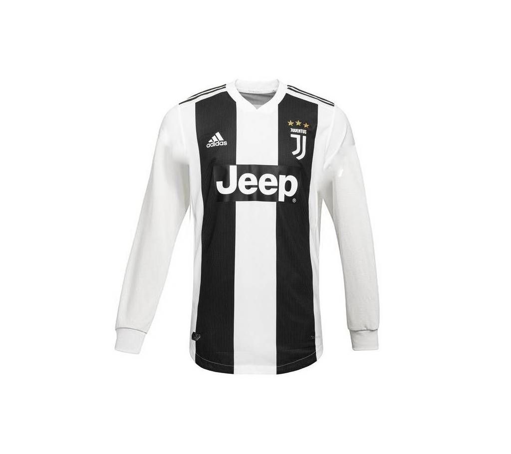 2018 - 19 Juventus Home Long Sleeve Jersey