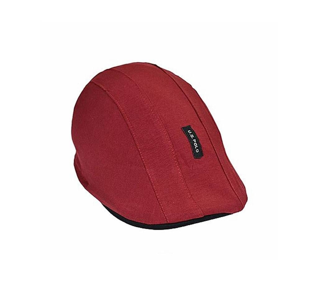 Red China Cotton Golf Cap For Men