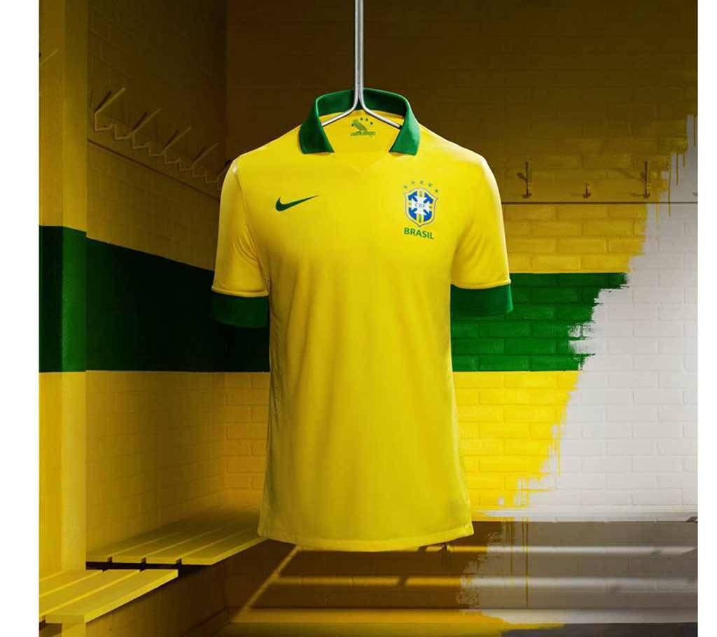 2018 World Cup Brazil Jersey - Half Sleeve-Copy