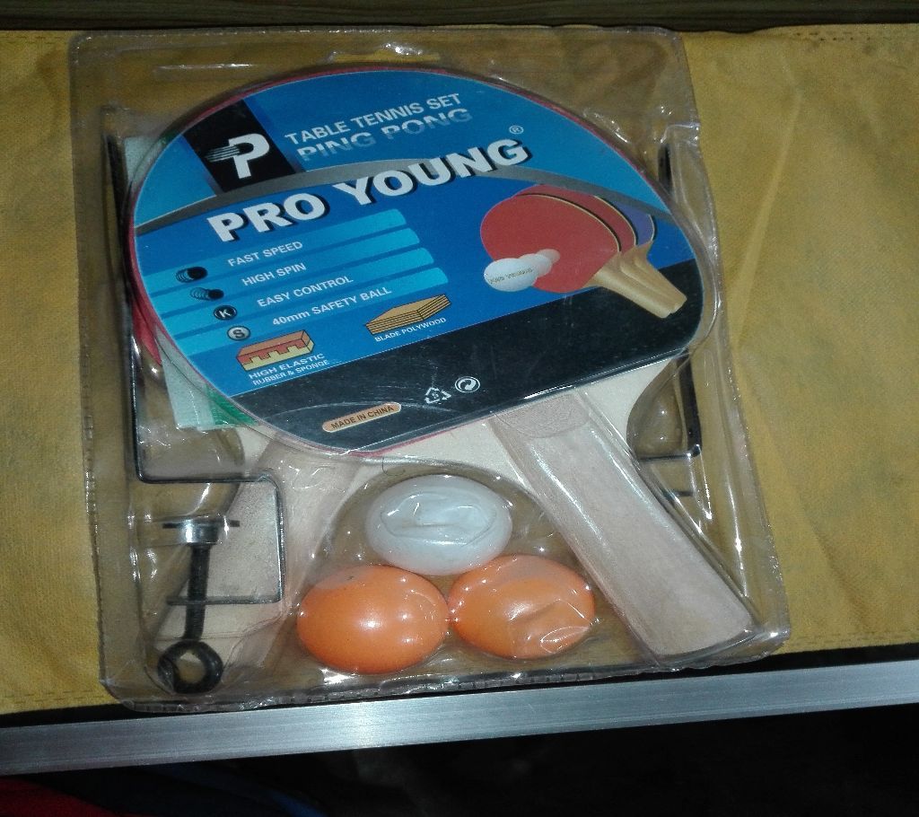 Pro Young Table Tennis bat set