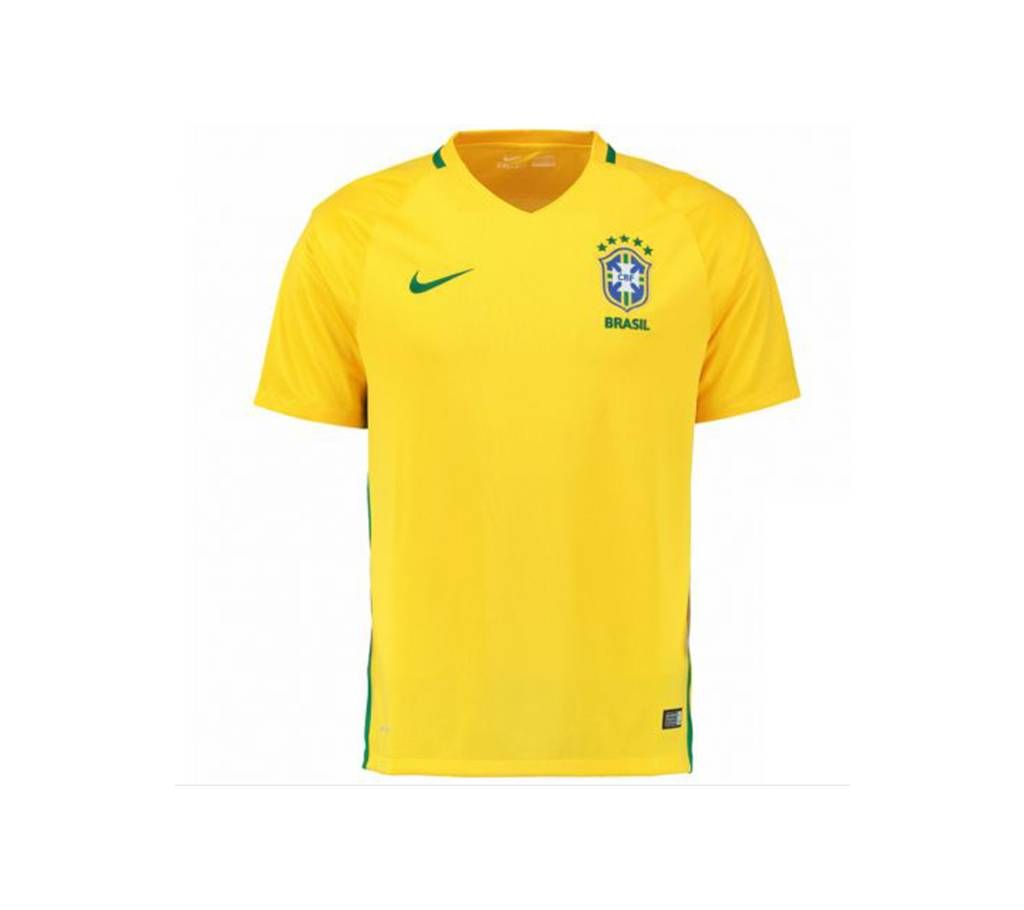 Brazil Half Sleeve Thailand Branded Jersey (Copy) 