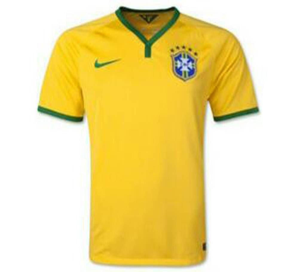 World Cup Brazil Home Jersey Half Sleeve (Copy)