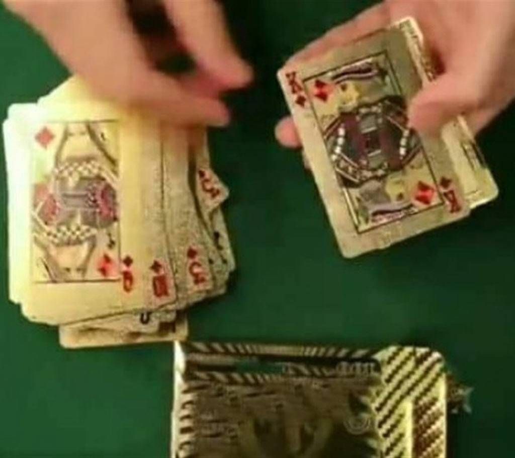 Playing Card 24k golden Foil Plated