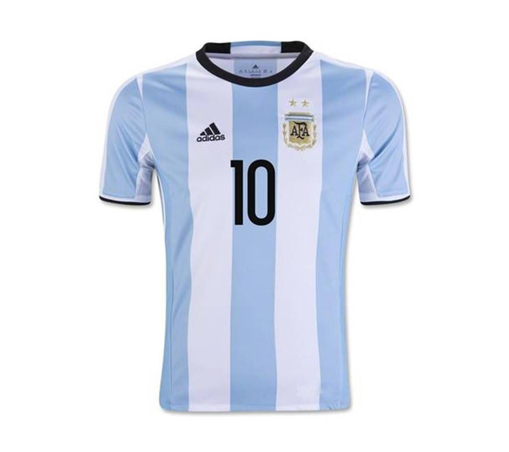 2018 World Cup Argentina Jersey - Half Sleeve-Copy