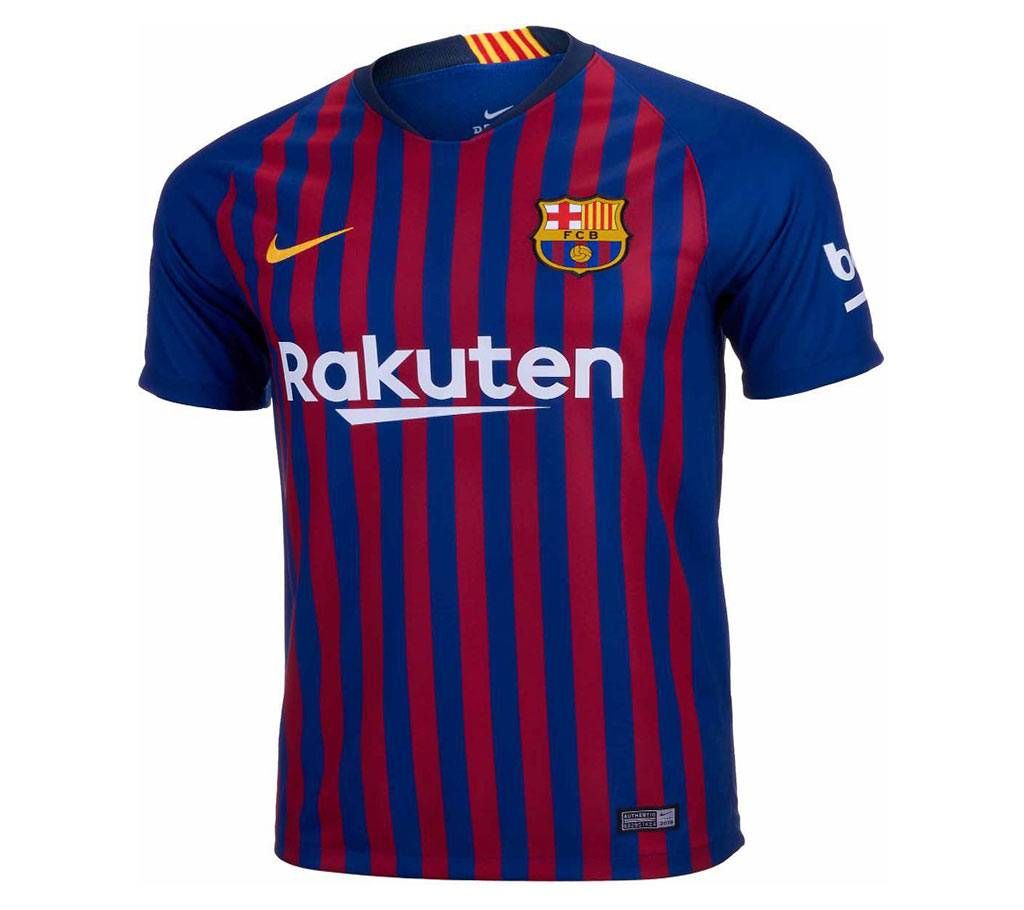 Barcelona Half Sleeve Home Jersey