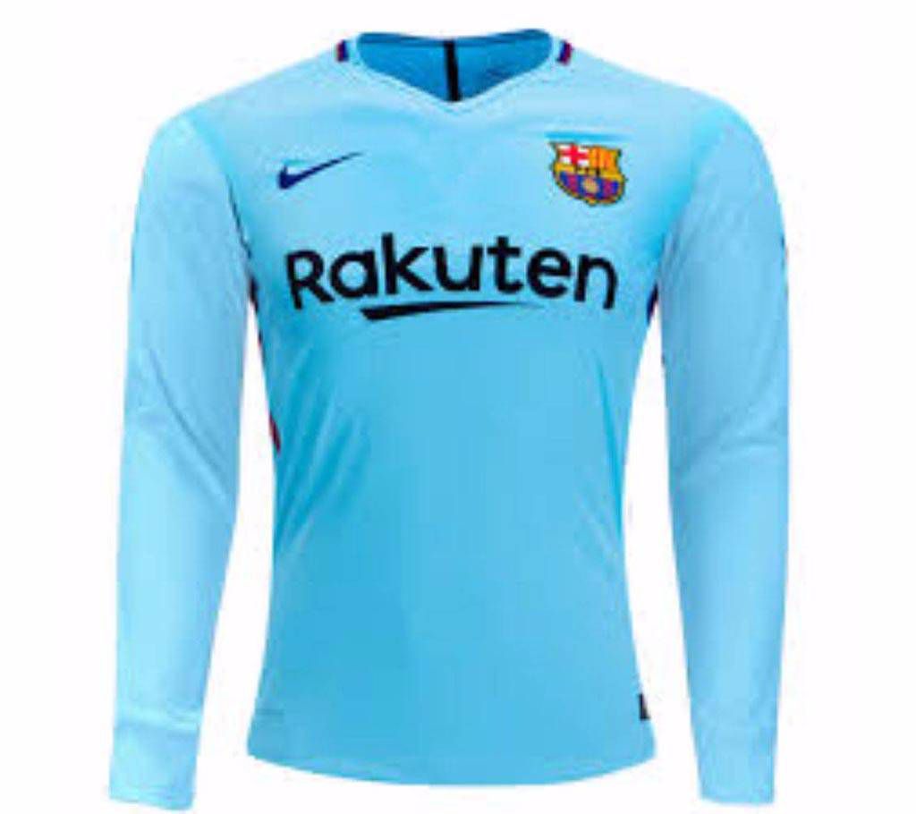 2017-18 Barcelona away Full Sleeve Club Jersey