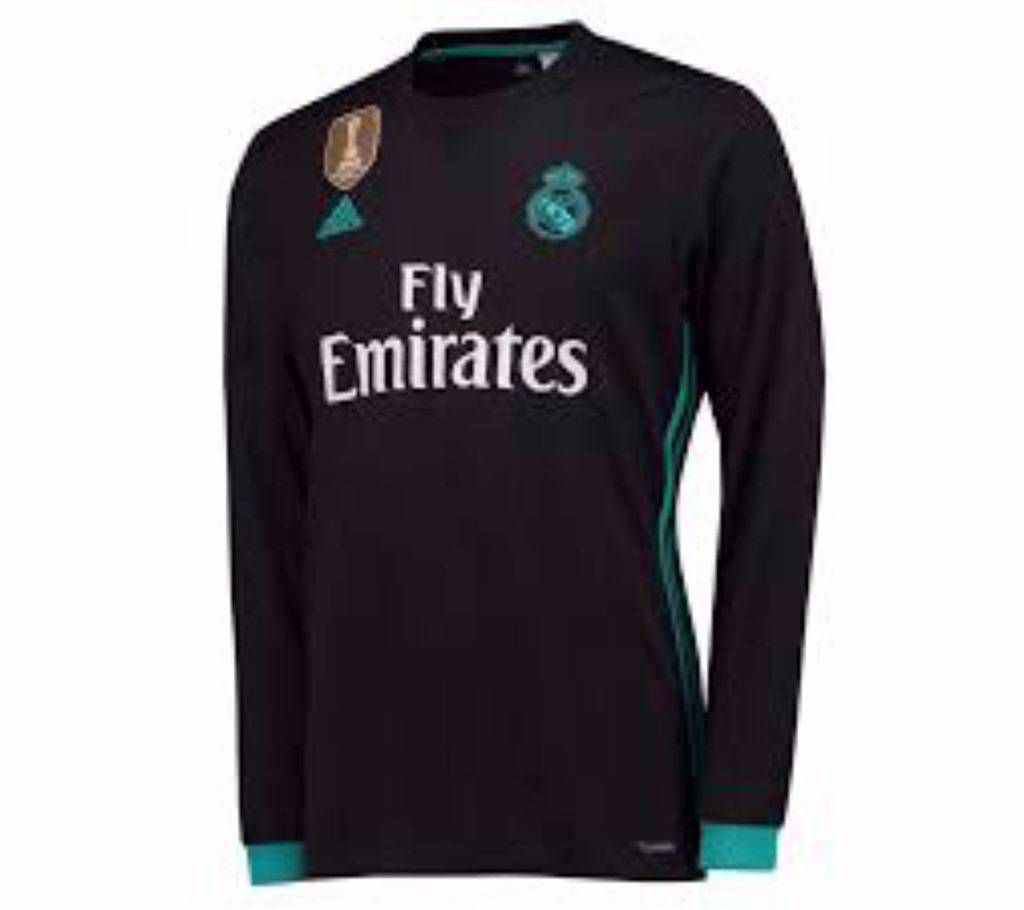 2017-18 Real Madrid Away Full Sleeve Club Jersey