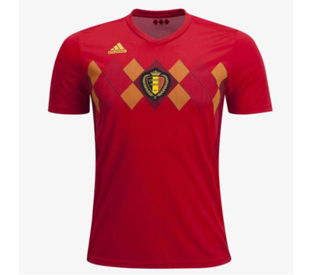 World Cup 2018 Belgium Home Jersey- Half Sleeve