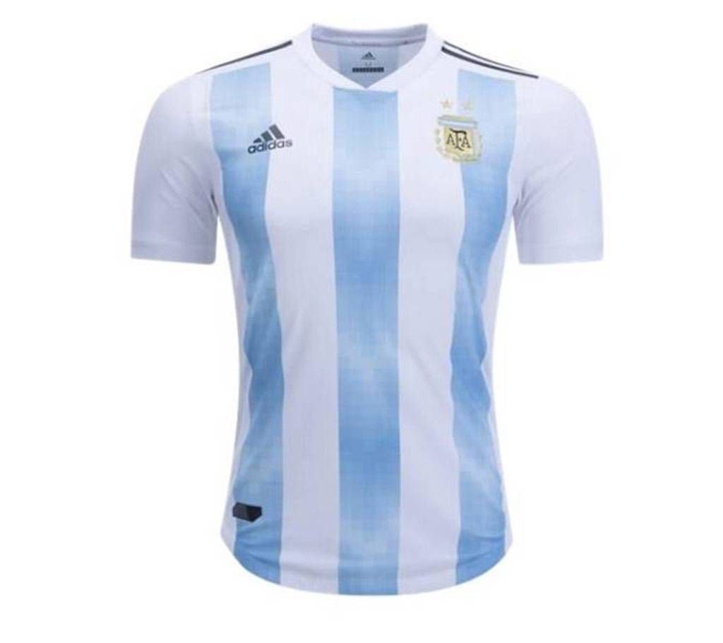 World Cup 2018 Argentina Home Half Sleeve Jersey