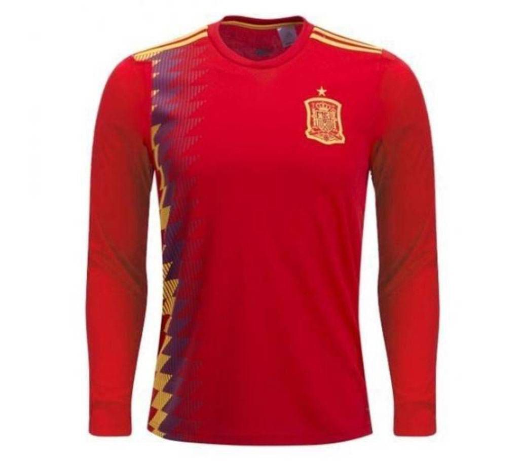 World Cup 2018 SPAIN Home Full Sleeve Jersey