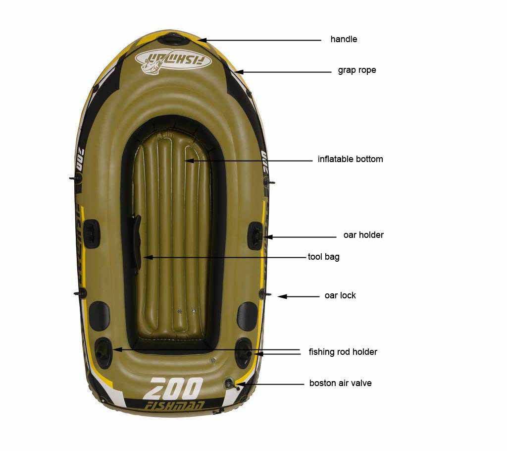 Fishing 2 Person PVC inflatable boat for Travel