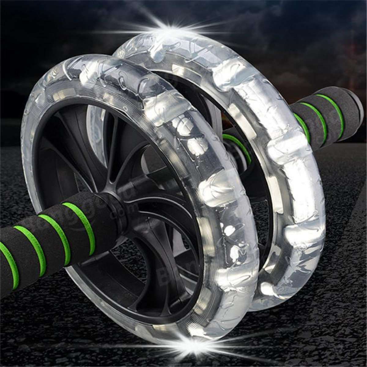 Fitness Exercise Training Abdominal Power Roller AB Roller Push-Up Training Double Wheel Muscle For Body Building