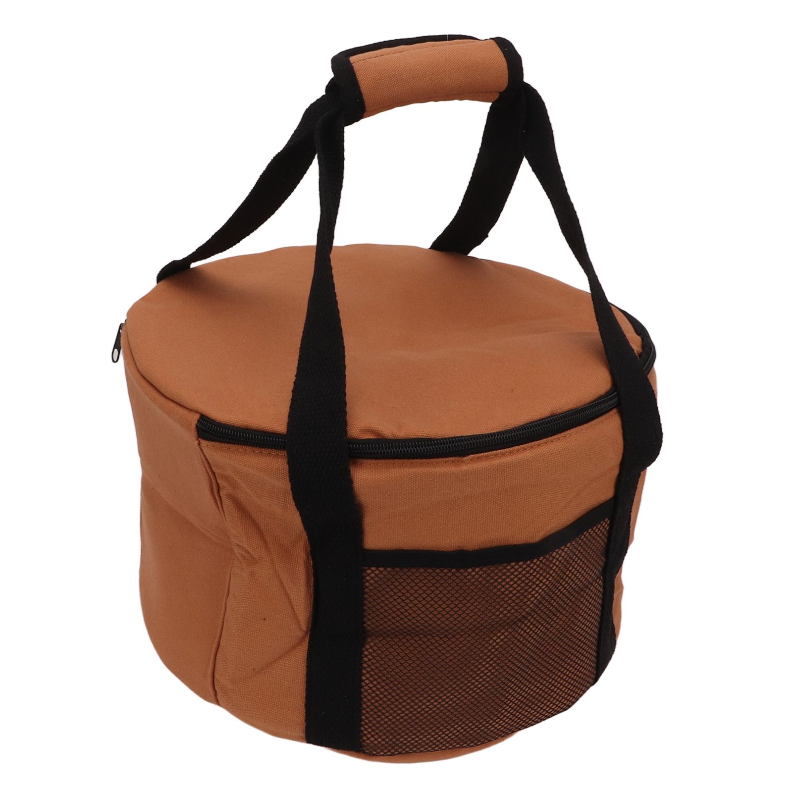 Sala Meng Camping Tableware Storage Bag 13.7L Large Capacity Soft Lining Waterproof Round Picnic for Outdoor BBQ