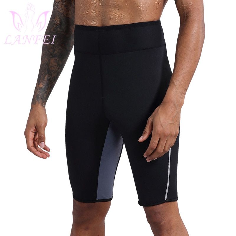 Men Sauna Sweat Pants+Top Neoprene Thermal Slimming Suits Male Vest Weight Loss Fat Burnning Body Shaper Corset Bodysuit