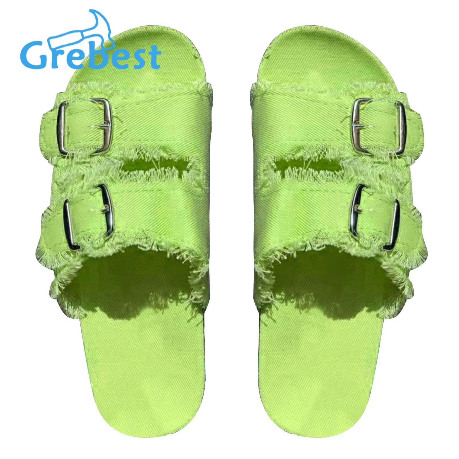 Grebest Sandals Stylish Adjustable Two Strap Comfortable Footbed Slip