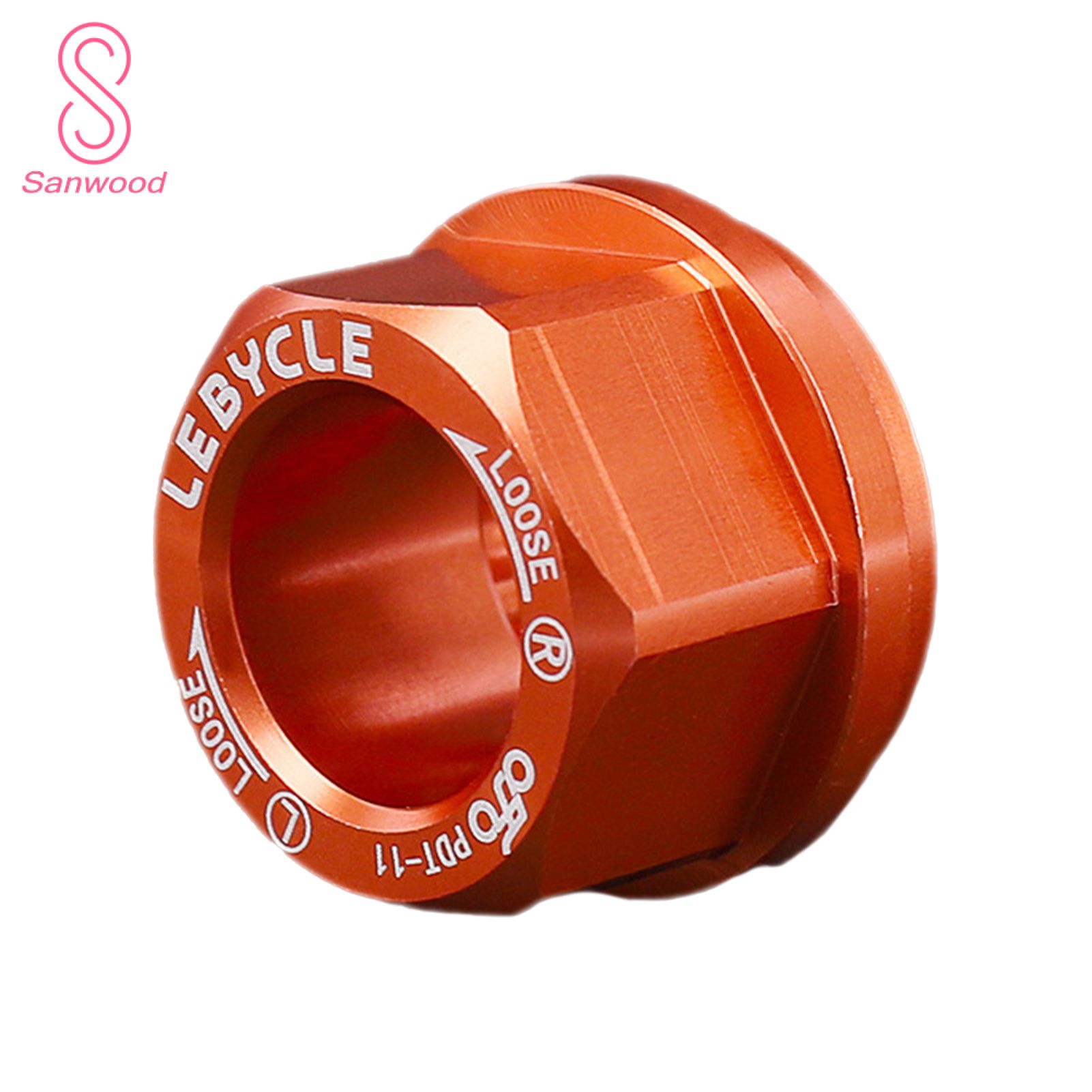 Pedal Lock Screws Vibrant Color Bicycle Shaft Axis Screw Nut