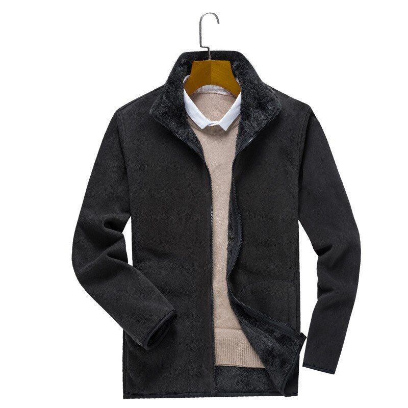 Large Size 5XL Coral Fleece Jacket Autumn Winter Men Women PlVelvet Thick Warm Fleece Coats Outdoor Camping Hiking Jackets