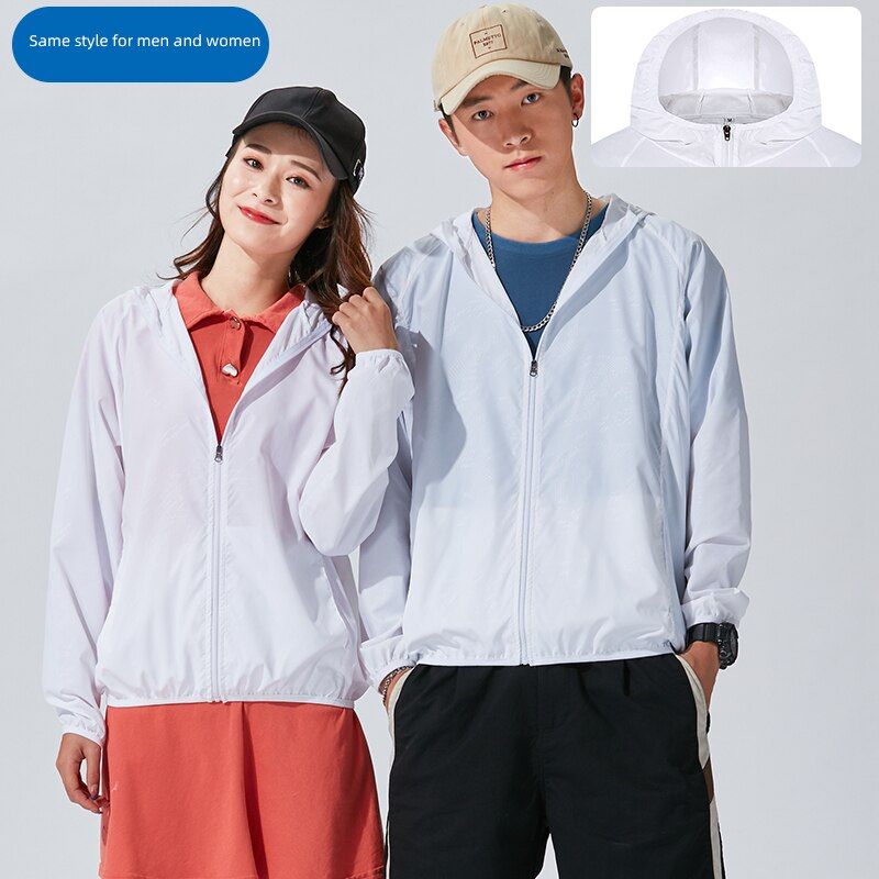 Summer Men's Jackets For HeatsTroke Prevention And Cooling Women's Outdoor Sports Travel Breathable Sunscreen Fan Clothing