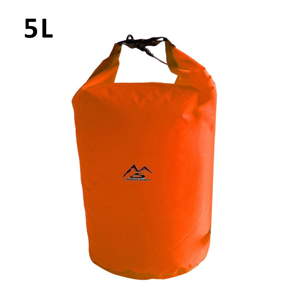 Outdoor Dry Waterproof Bag 10L Dry Bag Sack Waterproof Floating Dry Gear Bags-orange 5L