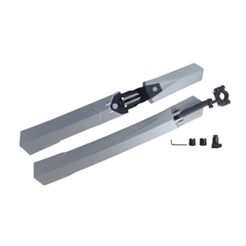 1 Pair  Bicycle Mudguard Mountain Bike Mud Wings Front/Rear Fender Quick Mount Gray