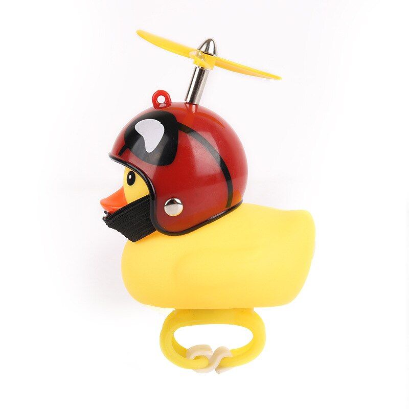 Bicycle Light Cartoon Little Yellow Duck Helmet Head Light Shining Duck Bicycle Warning Bells Handlebar Bicycle Accessories-
