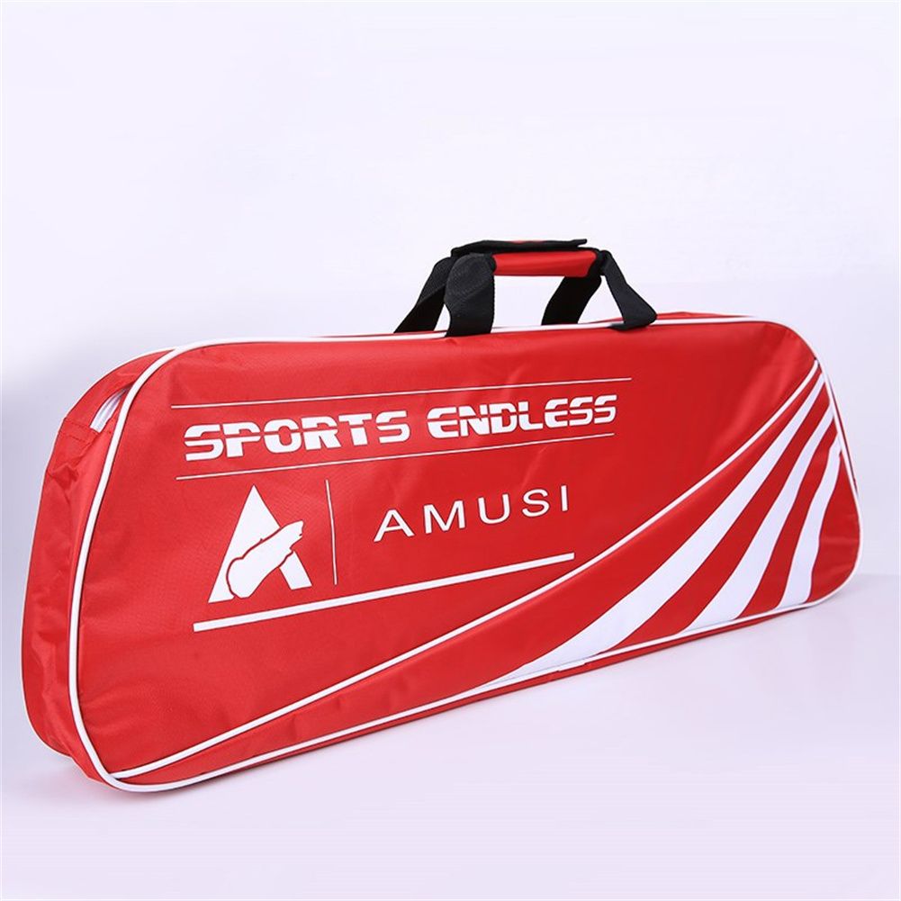 2-3 Sticks Canvas Badminton Racket Bag Large Tennis Waterproof Storage Bag With Portable Handle Smooth Zipper Closure Pouch