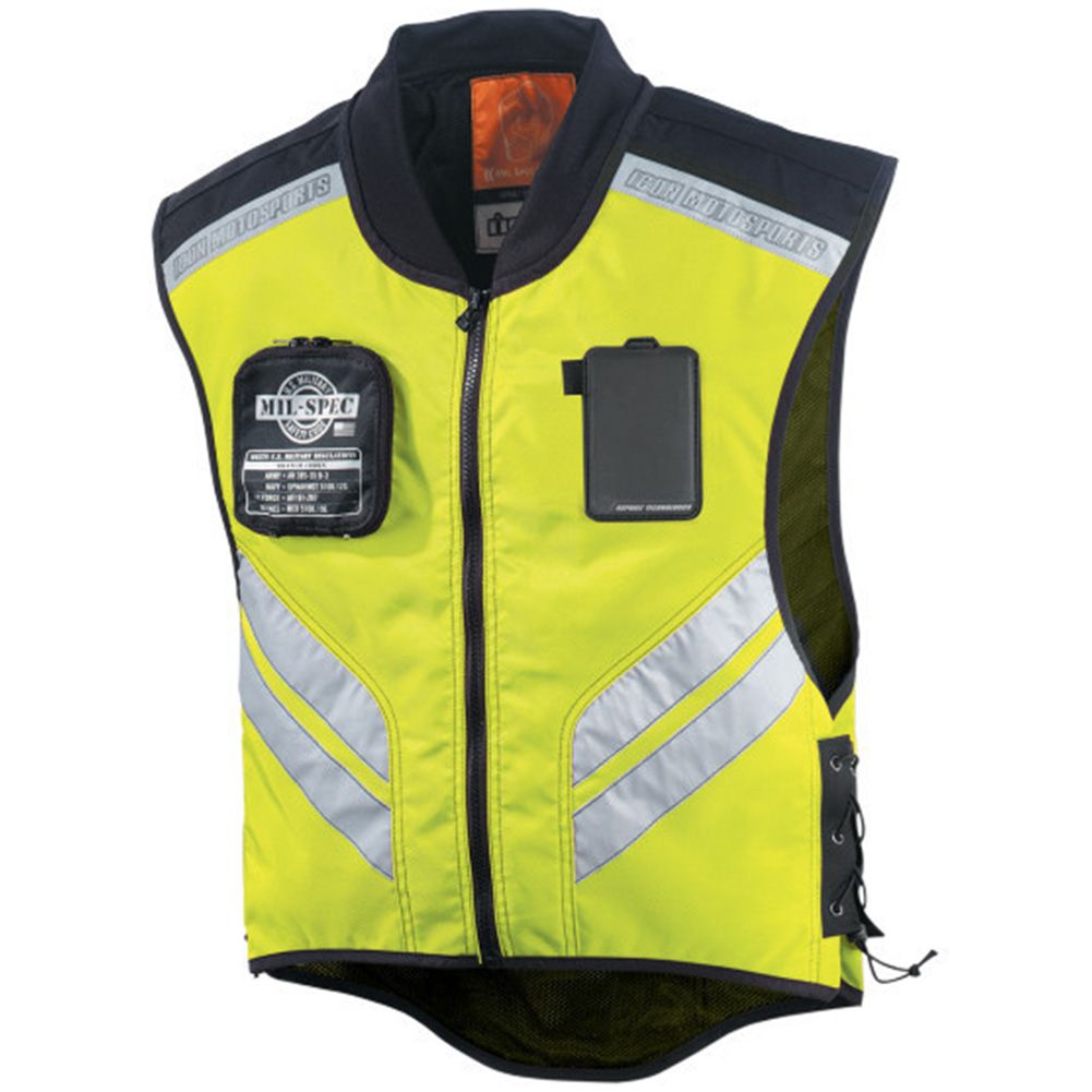 Men's Motorcycle Racing Riding Sleeveless  Safety Warning Reflective Vest