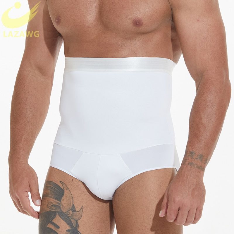 Mens Body Shapers Tummy Control Shorts High Waist Slimming Underwear Seamless Belly Waist Trinner Weight Loss Short Pants