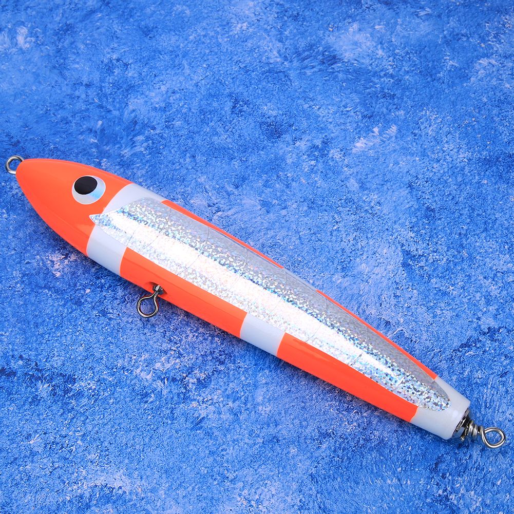 Sequins Wooden Sea Fishing Artificial Largr Pencil Lures Simulation Baits Tackle
