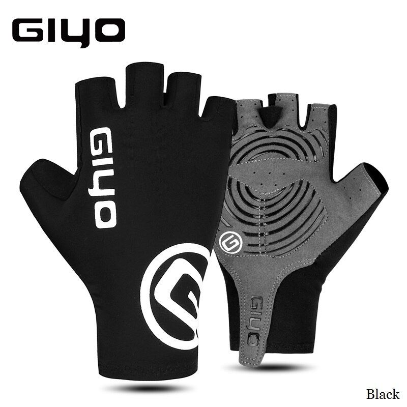 Giyo Breaking Wind Cycling Half Finger Gloves Anti-slip Bicycle Lycra Fabric Mittens MTB Gloves Racing Road Bike Glove