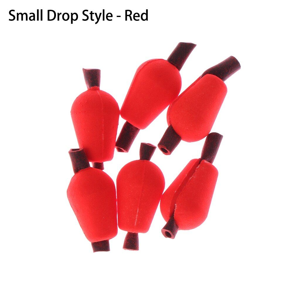6Pcs/Set Snap-on Fly Fishing Bobbers Float Buoy Strike Indicator Oval Fishing Floats Beads Fishing Accessories