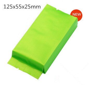 Leotrusting 30pcs 10-15g 55x125x20mm Color Foil Heat Sealing Bag Tea Coffee Powder Packaging Bag Eco-friendly Matt Foil Bag