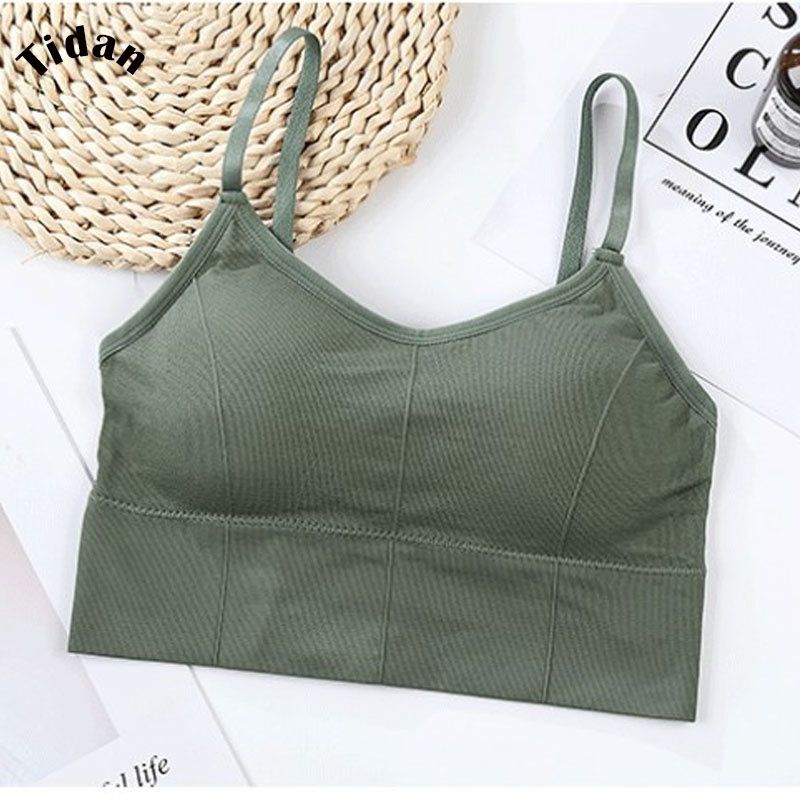 Beautiful Back Bra Without Steel Ring Camisole Sports Wrapped Chest Female Sense Gathered Tube Top