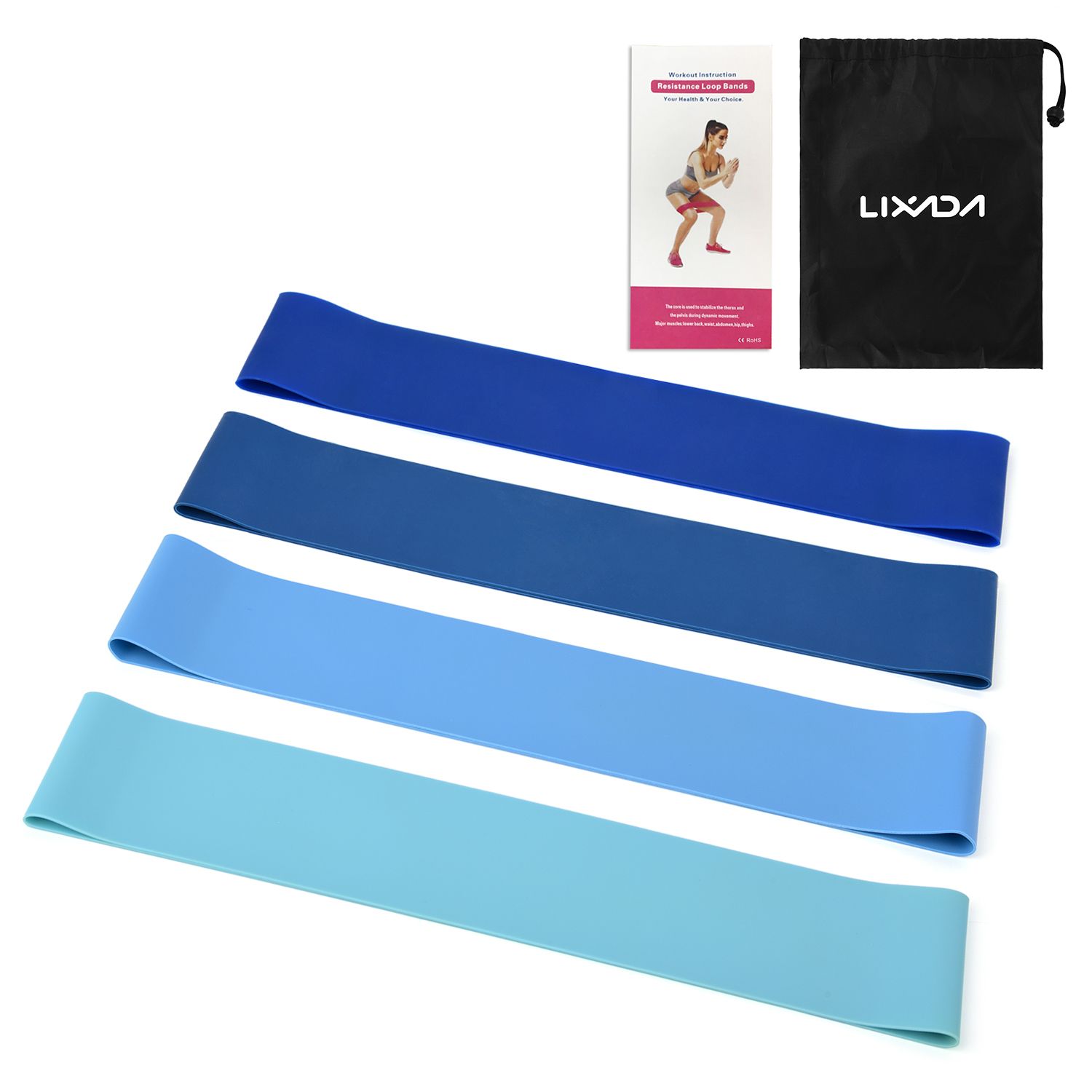 Exercise Resistance Loop Bands Elastic Booty Band et for Yoga Home Gym Training