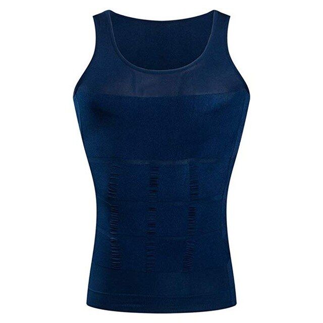 YBFDO Men's Slimming Shaper Posture Vest Male Belly Abdomen For Corrector Compression Body Building Fat Burn Chest Tummy Shirt