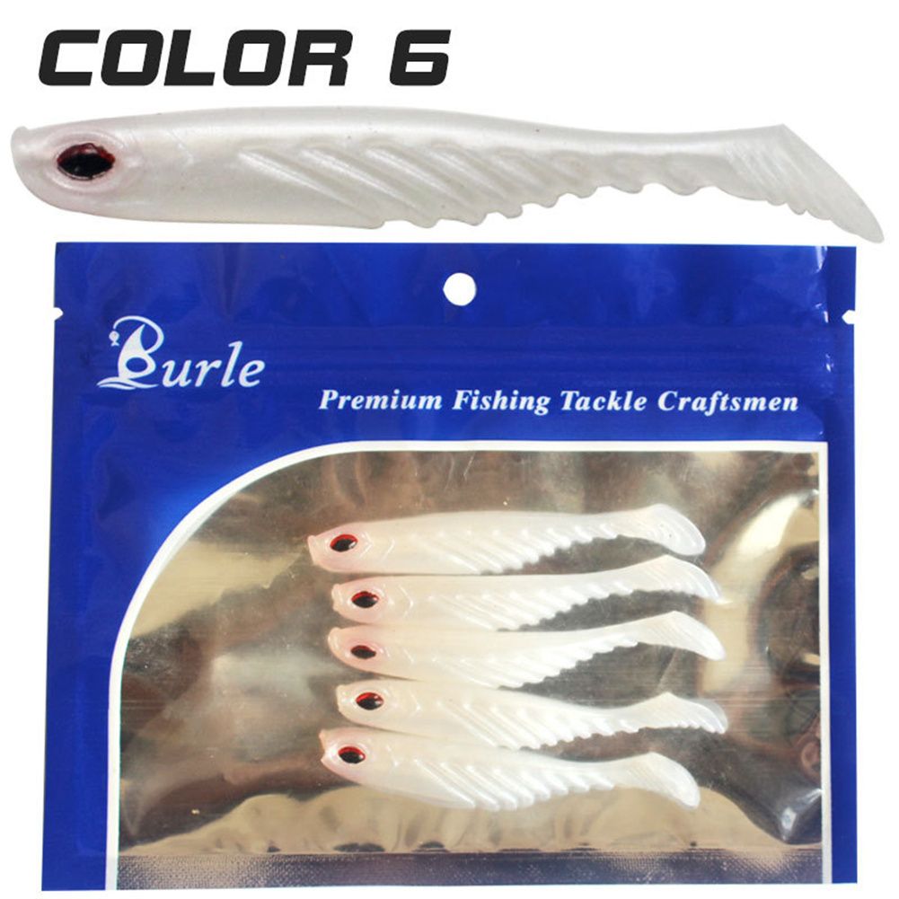 Yfashion 5pcs/set Fishing  Bait 7cm 7g Set Soft Lure -ail baits Fishing Lure Set
