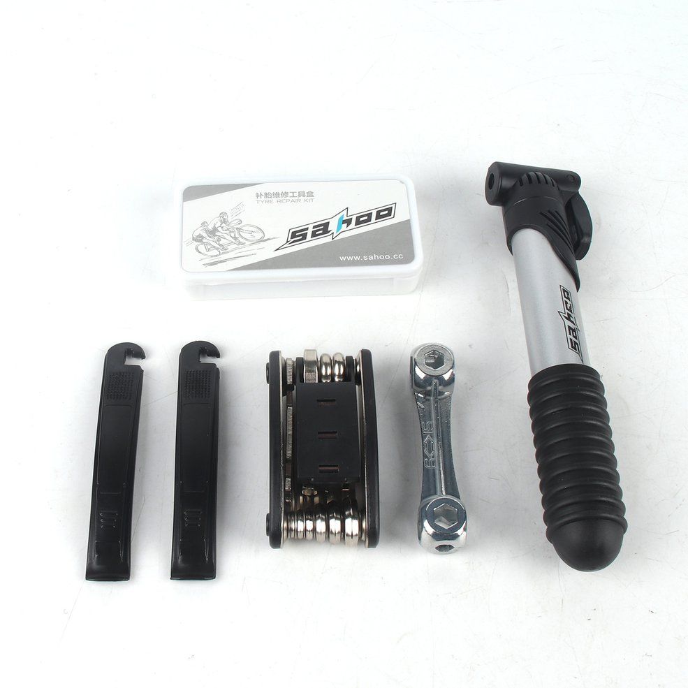 Bike Bicycle Cycling Puncture Tire Tyre Multifunctional Repair Tool Set