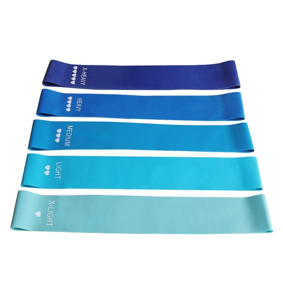 Yoga Resistance Exercise Bands Strength Training Fitness Gum Body Workout Pilates Rubber Pull Expander Loop Fitness Equipment