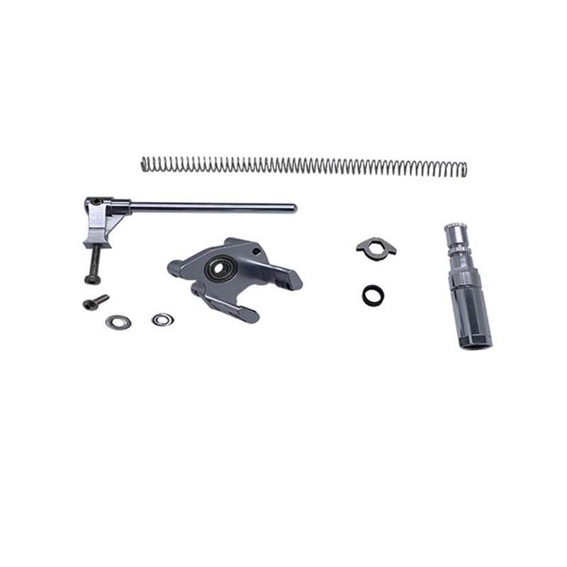 Folding Bicycle Derailleur Set Chain Pusher Spring for Brompton Folding Bike 2-7 Speeds-Silver