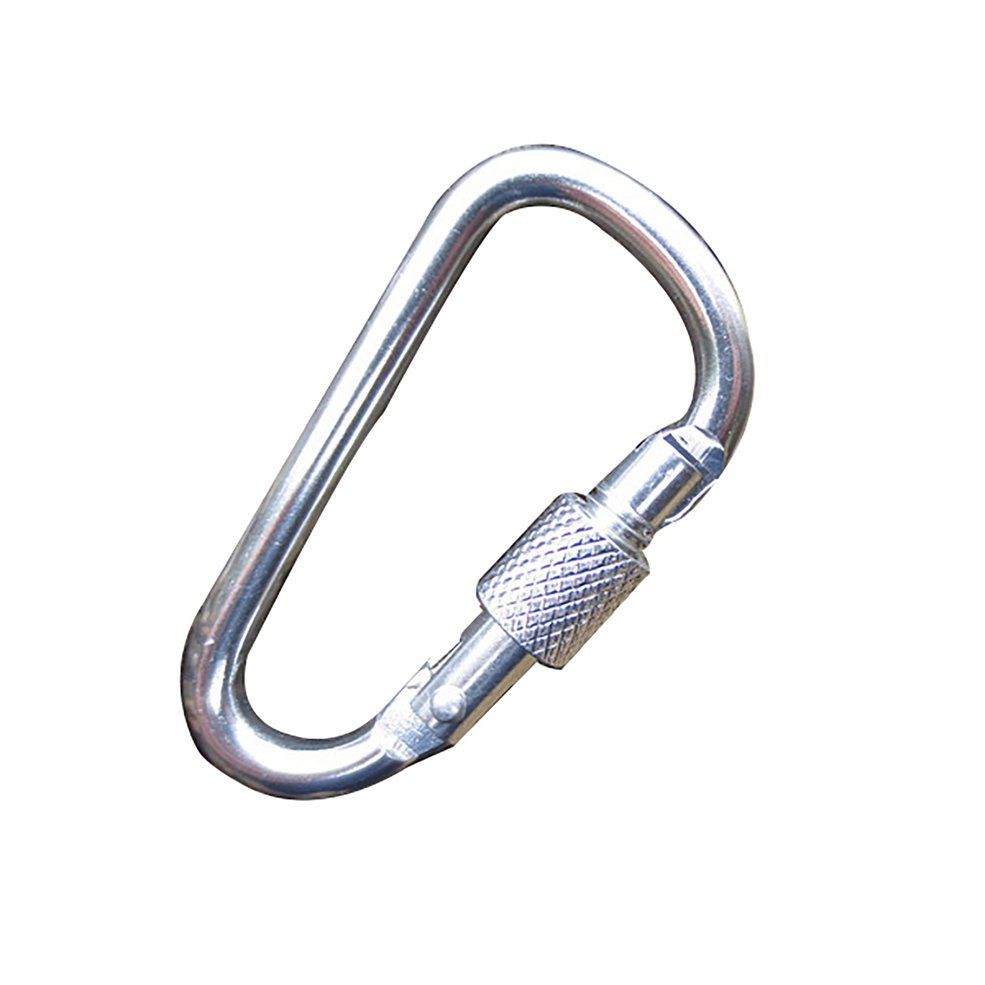 D-Lock Aluminum Alloy Carabiner Outdoor Safety Buckle Color Thread Lock